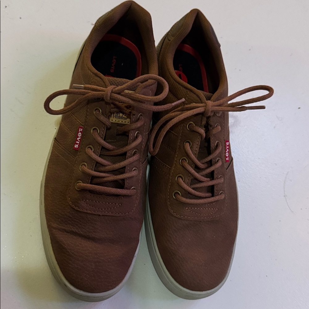 Levi's Chocolate Brown Lace-Up Sneakers